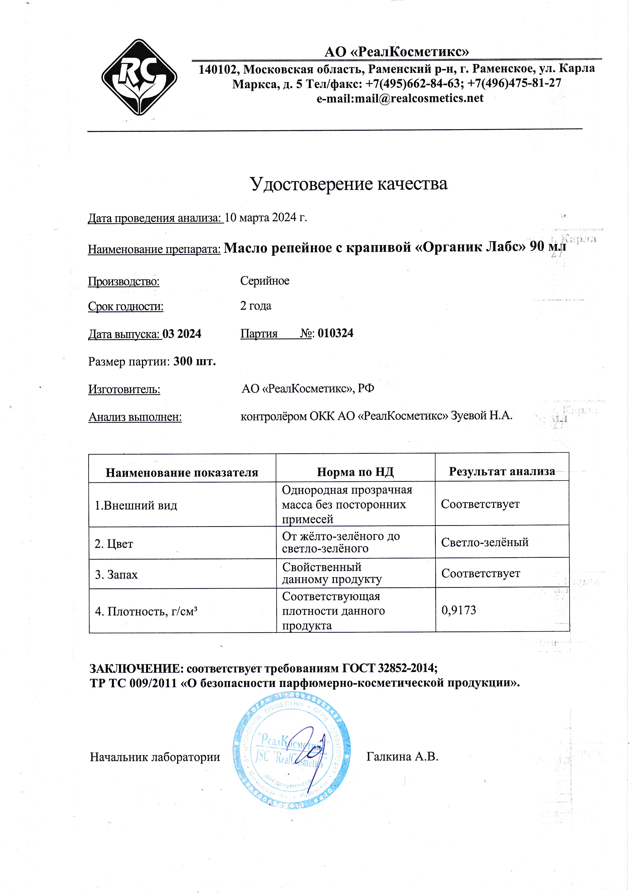 Паспорт №032024